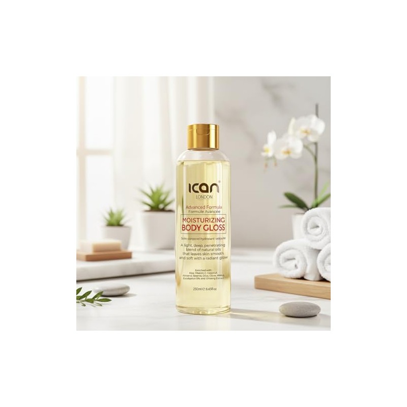 ican London Moisturizing Body Gloss Oil 250ml