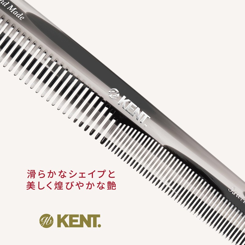 G.B.KENT Handmade Dresser Hair Comb Gray Natural Origin British Royal