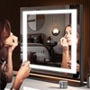 Hasipu Vanity Mirror with Lights, 24.2" x 19.7" LED Makeup
