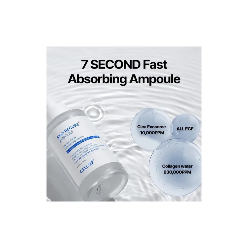 Exo-recure Ampolla Exosoma 10,000 Ppm Colágeno Agua Absorció