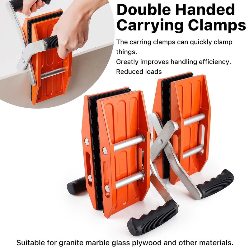 Granite Panel Carrying Clamps Tool - YSJWAER Double Handed Stone