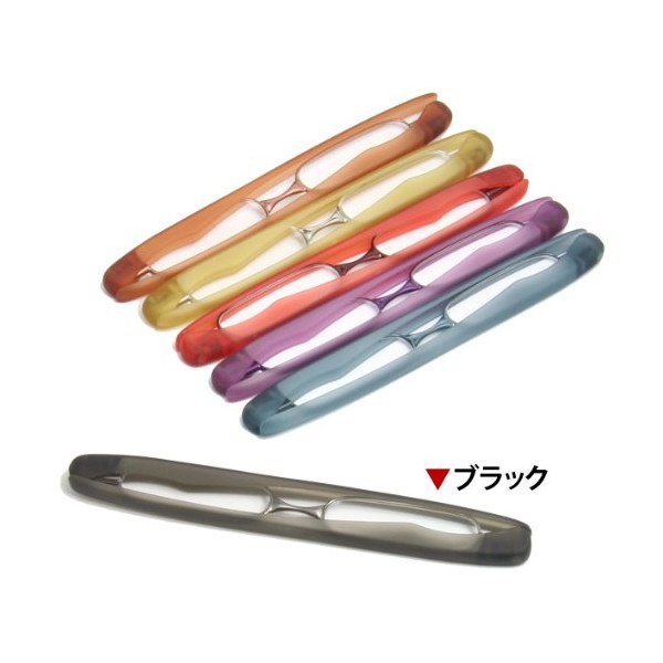 折りたたみ [シニアグラス] ポッドリーダー [podreader] SG-01BK ブラック +2.0