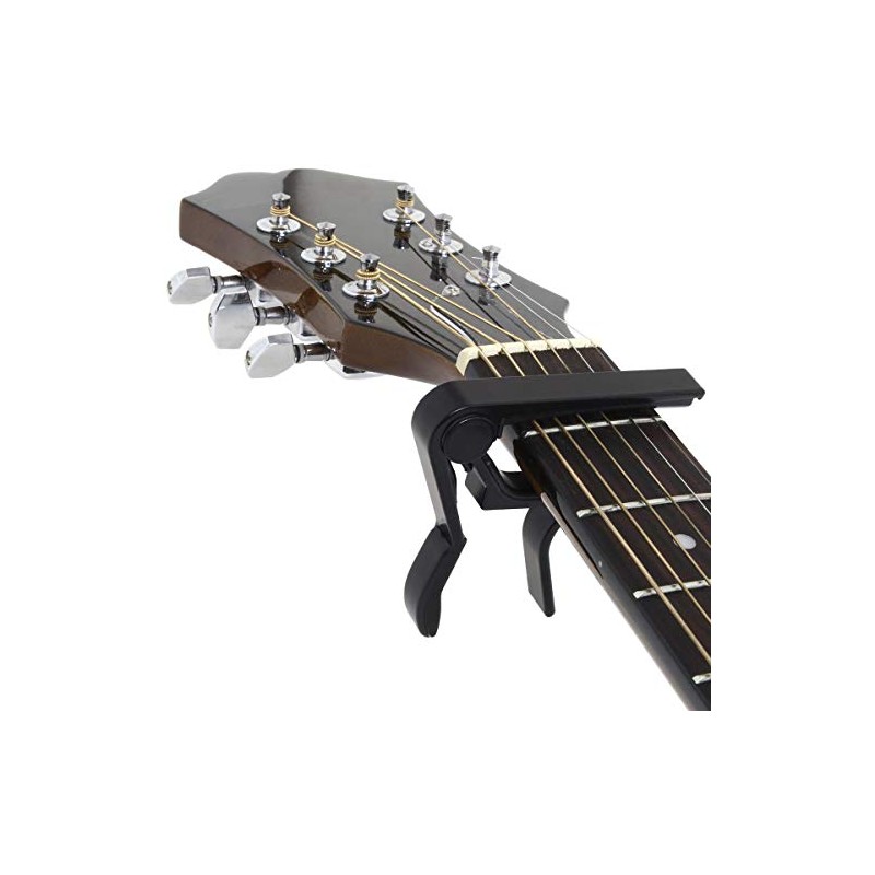iGadgitz Xtra U7134 Curved Acoustic and Electric Guitar Capo, Capotasto