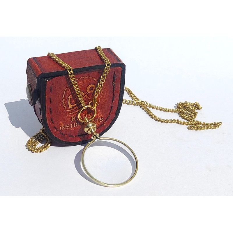 Karv Instruments Magnifying Glass, Optical Magnifier Lens with Necklace Chain