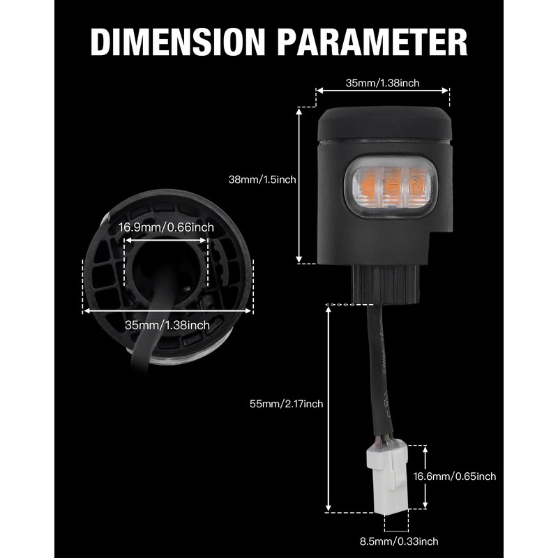Scooter Left and Right Light Universal Indicator Signal Compatible with