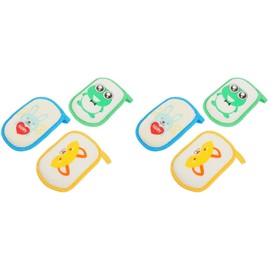 FRCOLOR 6pcs Baby Bath Sponge Cartoon Animal Exfoliating Shower Sponge Adorable Baby Bath Towel Shower Scrubber Shower Sponge for Bathing