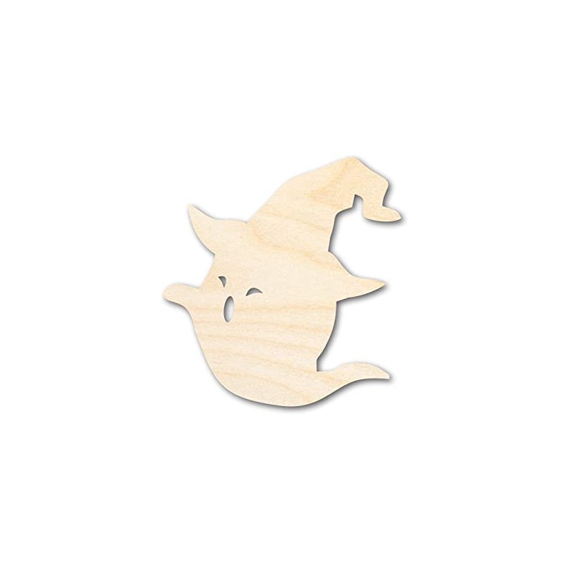 Unfinished Wood Witch Ghost Shape Craft up to 46" 5"