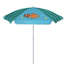 AMMSUN 47 Inch Seaside Beach Umbrella for Sand and Water Table - Kids Durable Umbrellas for children Beach Camping Garden Outdoor Play Shade