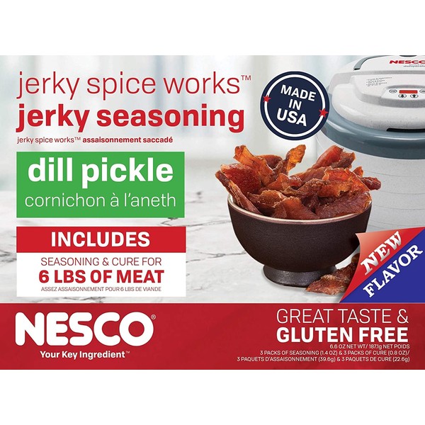 Nesco Bjdp-6, Dill Pickle Jerky Seasoning, 3Count