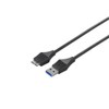 バッファロー BUFFALO ユニバーサルコネクター USB3.0 A to microB スリムケーブル ブラック 2m