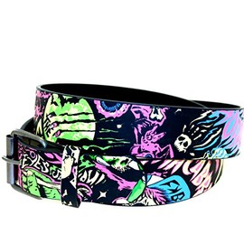 Zac's Alter Ego Multicolour Printed Design PU Belt - Fun & Trendy Prints