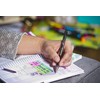 Zebra Pen F-301 Ballpoint Fine Point 0.7mm, Black Easy-Glide Ink,