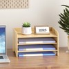Desk File Organizer 4-Tier Desktop Paper Mail Organizer Document Holder