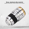 100X Microscope Objective Lens, RMS Size, Brass and Aluminum Alloy