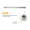 Sinzau Extendable Wardrobe Rail, Stainless Steel Clothes Rail, Sturdy Recess