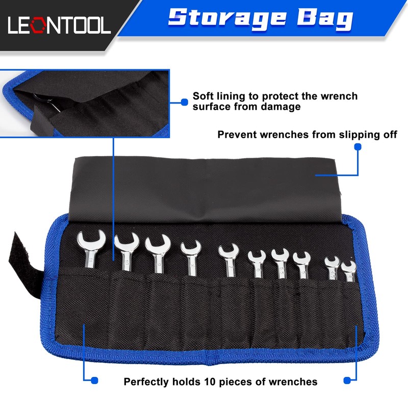 LEONTOOL Mini Spanner Set, 0.2 - 0.4 inches (4 -