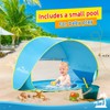 Monobeach Baby Beach Tent with Sun Hat Pop Up Portable
