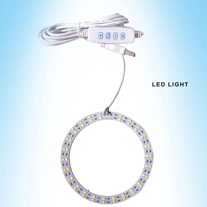 Junfamilee 1Pc White DC5V USB LED Dimmer Cable -Extension with