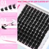 Lash Clusters Kit Volume Clutser Eyelash Extension Kit Thick Eyelash