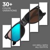 Sunier Polarized Sunglasses for Men and Women, Retro Square Matte