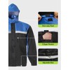 SaphiRose Men's Rain Suit High Visibility Reflective Work Rain Jacket