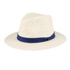 Dockers Men's Straw Fedora Hat, Navy Band, Large-X-Large