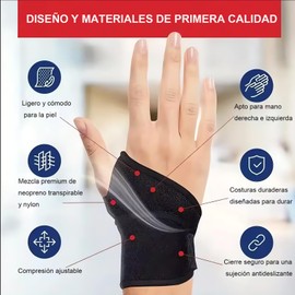 Naturezhen Muñequera Terapéutica con Compresas Frío y Calor Reutilizables - 1 Correa + 2 Gel Packs para Alivio del Túnel Carpiano, Hinchazón, Dolor de Muñeca, Tendinitis y Artritis