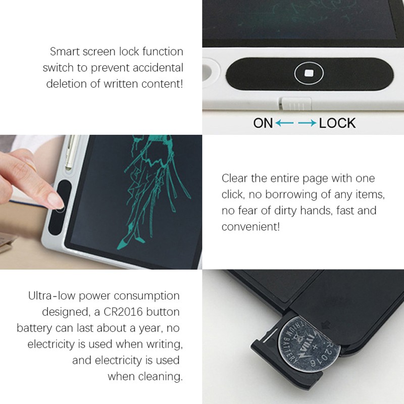 LCD Handwriting Board Electronic Writing Tablet Small Children's Hand Drawing