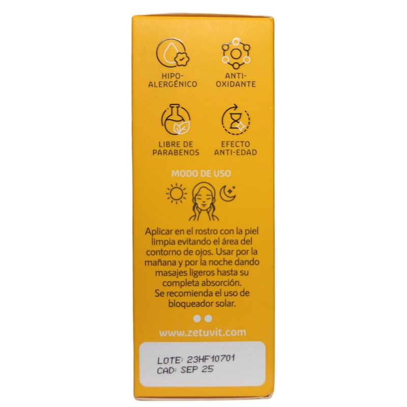 Zetüvit Serum Facial con Vitamina C, Antimanchas, Antioxidante, Anti-edad, 30
