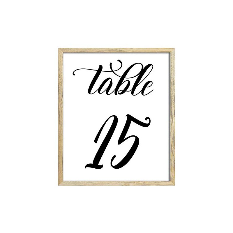 Darling souvenir Caligrafía 1-12 tarjetas números Recepción de boda decoración