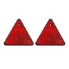 Set of 2 Triangle Reflectors 15 x 13.5 cm Rear