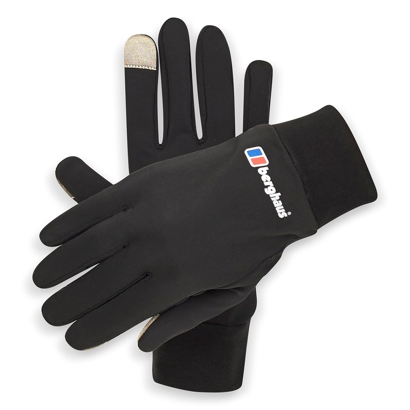 Berghaus Unisex Liner Insulated Touchscreen Compatible Gloves, Black, M
