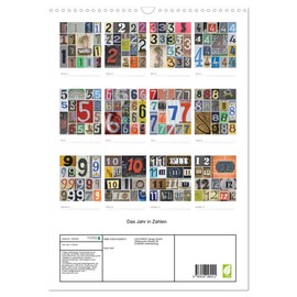 Das Jahr in Zahlen (Wandkalender 2026 DIN A3 hoch), CALVENDO Monatskalender