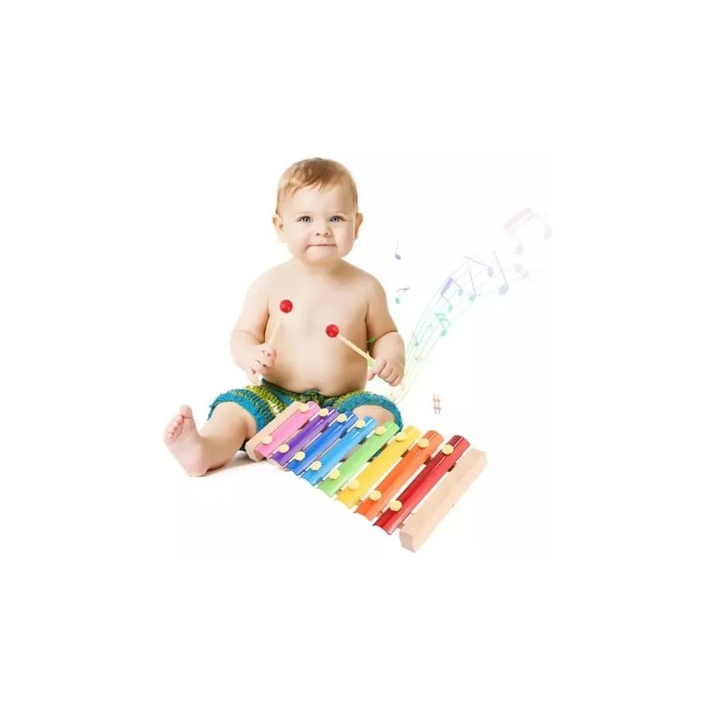 Xilofono Infantil 8 Notas Madera Didactico-montessori Juguet