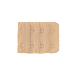 Emefeel Bra Extension Hooks, Size Adjustment, Extension Hooks, 2 Rows x 3 Tiers, 1.5 inches (38 mm) (Set of 3), beige