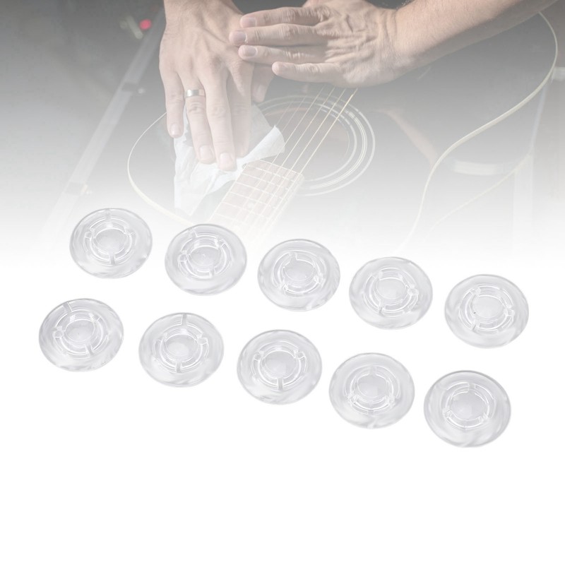10Pcs Guitar Effect Pedal Footswitch Topper ABS Clear Single Pedal