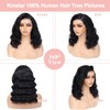 16 inch Bob Wig Human Hair Glueless Body Wave Lace