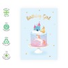 CENTRAL 23 4th Birthday Card for Girls – Unicorn and