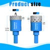ZNXIMER Diamond Hole Saw Drill Bits - 2pcs 1-1/8" Diamond