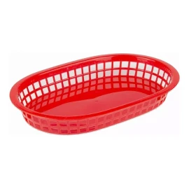 Dilitools Paquete De Canasta Plástica 27.5 Cm Comida Rápida  Fast Food