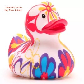 Unbranded Psychedelic Hippie Happy Rubber Ducky Large - Jeep Ducking - FAST US Shipper