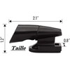 LATRAT 4 Pcs Deer Whistle Animal Warning Car Motorcycle Black