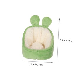 BUGUUYO Warm Plush Hamster Nest Cozy Winter Bed for Pets Soft Comfortable Sleeping House Cute Design for Hamsters Mice and Other Animals for Home and Travel Random Color