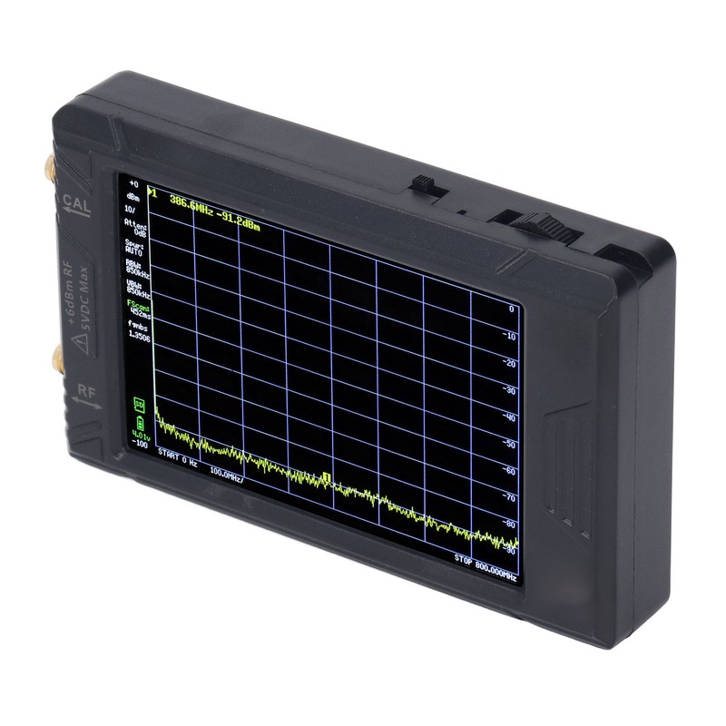 Spectrum Frequency Analyzer Resolution Switchable 100KHZ to 5.3GHZ 4in Screen