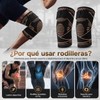 Rodilleras Gym 2 Piezas, Compresión Ajustable (Estilo A, Amarillo, L)