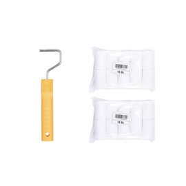 HARDY WORKING TOOLS Moltoextra A0180-111000 Paint Roller 5.5 cm Mi 35 mm Pack of 20 with Handle Yellow