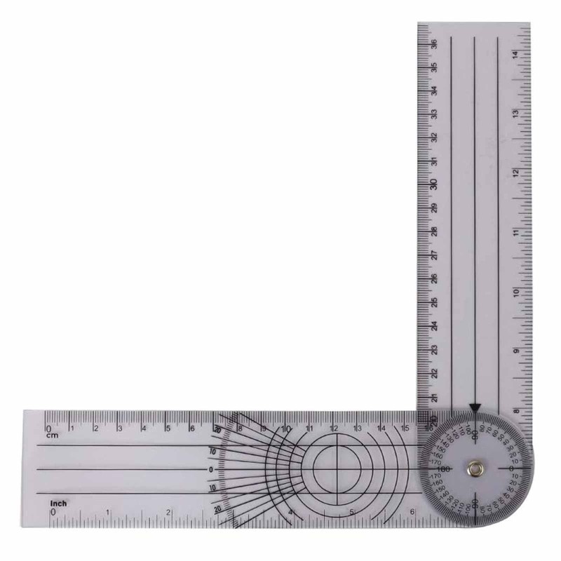 2 Medical 8.5" Goniometer Plastic Ruler,360° Professional Joint Orthopedics Body