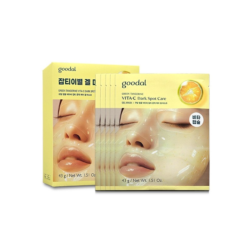 Goodal Green Tangerine Vita C Blemish Care Gel Mask 5pcs
