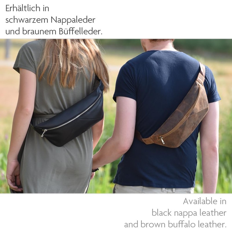 Fa.Volmer ® Genuine Leather Shoulder Bag for Men and Women