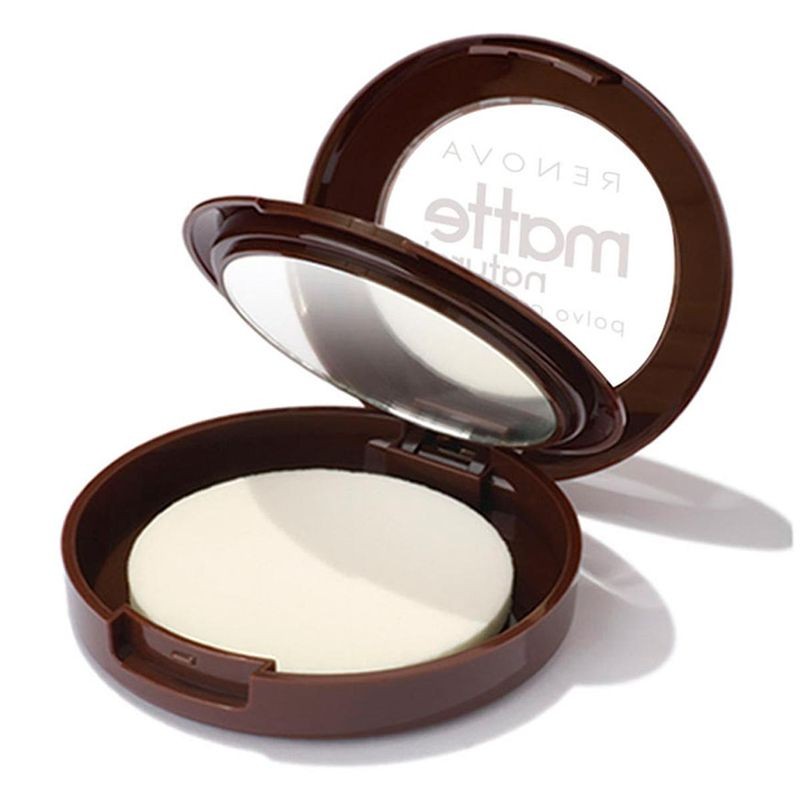 Maquillaje en Polvo Compacto Renova Matte Natural Beige Miel Cara